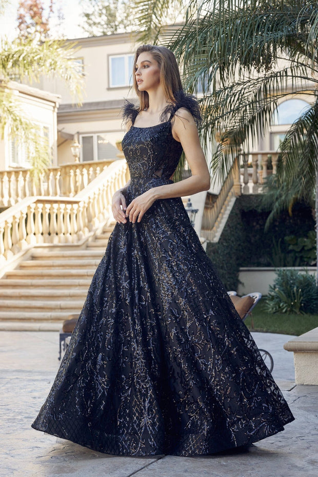 Fashion Klein Blue Sequin Juliet Sleeve Prom Homecoming Dress – FloraShe